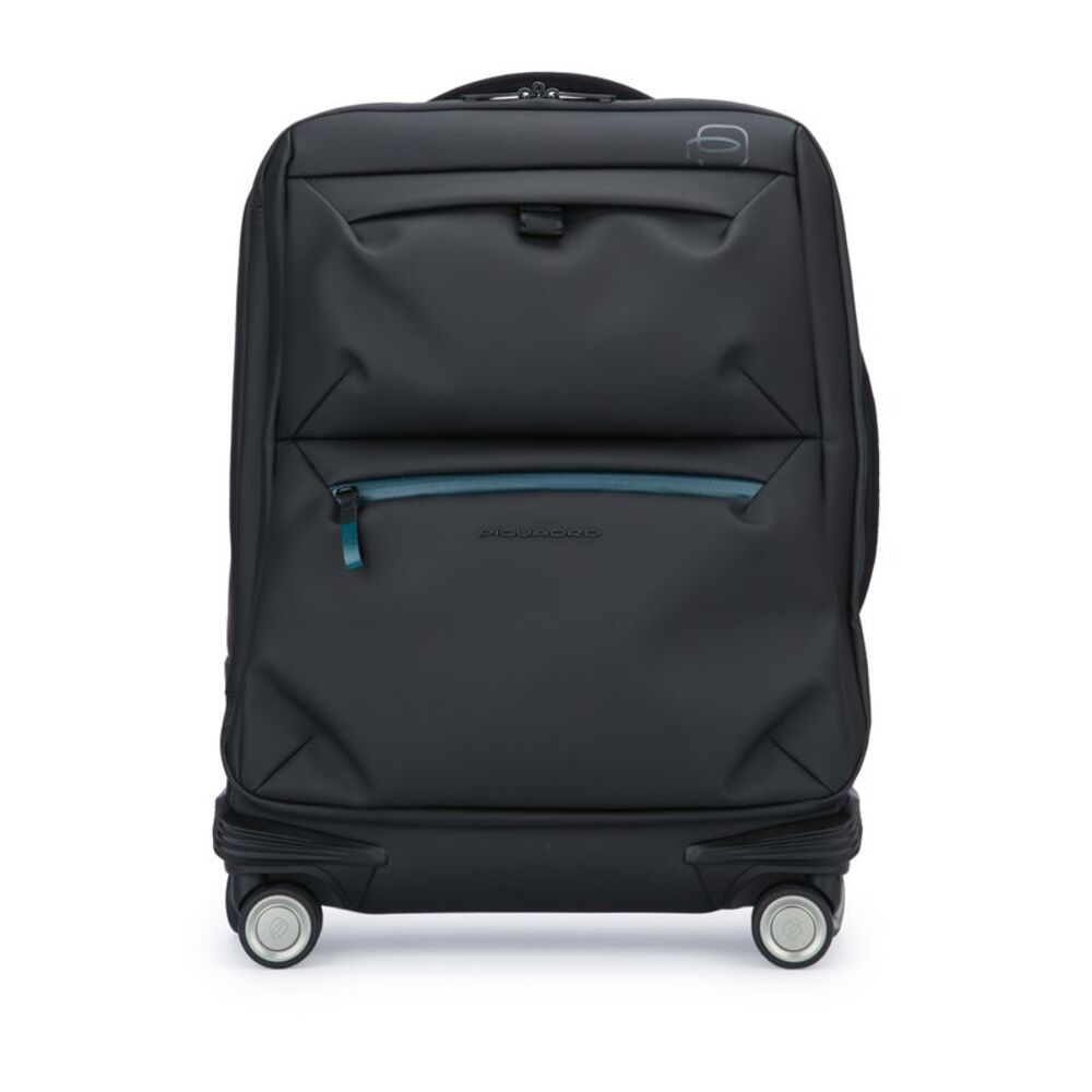 Piquadro Unisex Slim Cabin Luggage 4 Ruote In Tessuto Riciclato